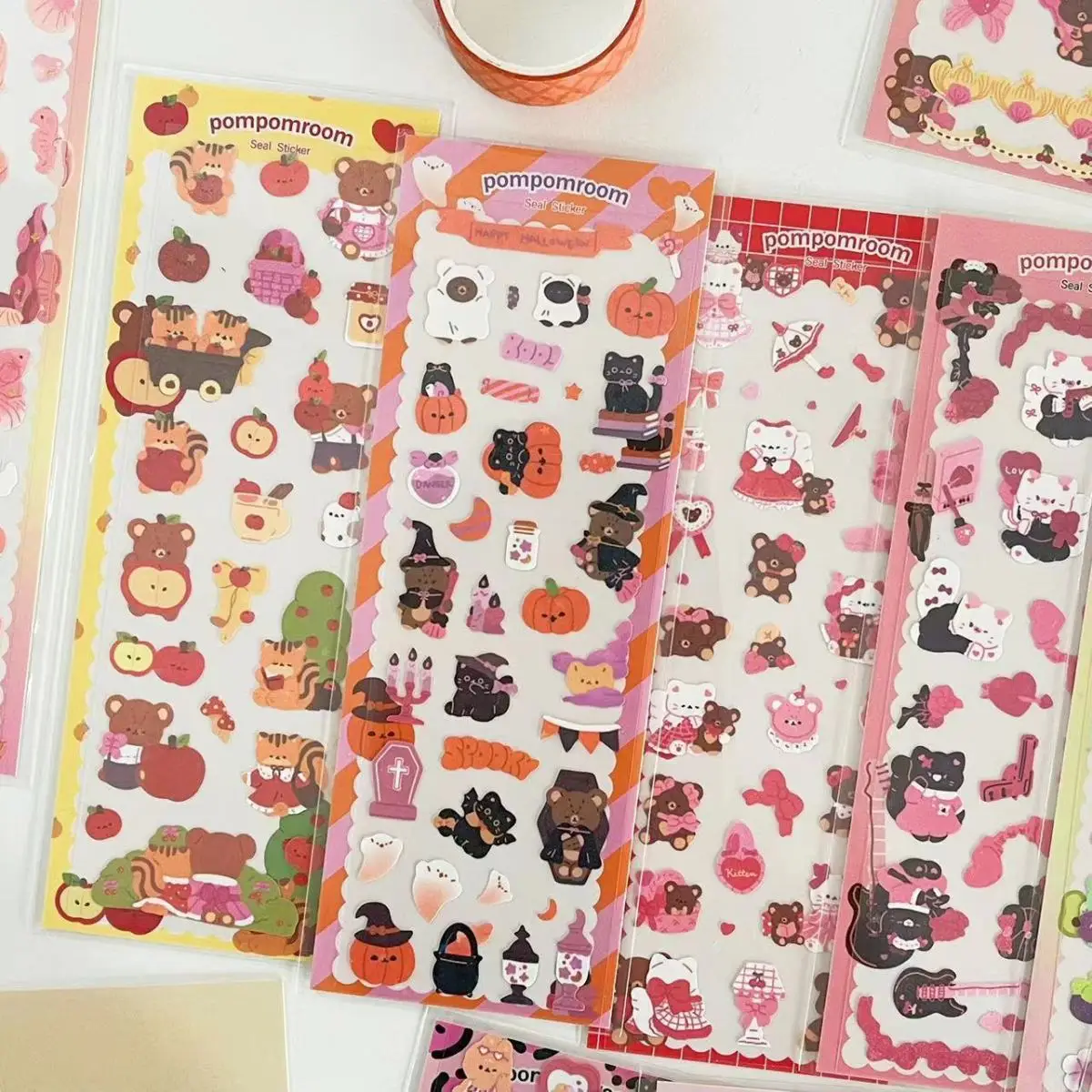 Sharkbang New Arrival Full Set Cat Series Decor Lable Scrapbook Kpop Stickers For Journal Album Stationery Sticker Suppliers