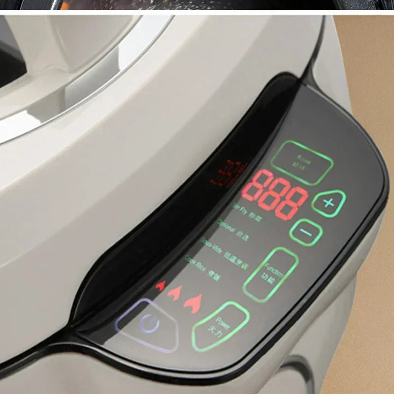 

6L Automatic Drum Cooking Machine 2000W Multi-Function Intelligent Frying Pan Must-Have Artifact In The Kitchen Hot sales