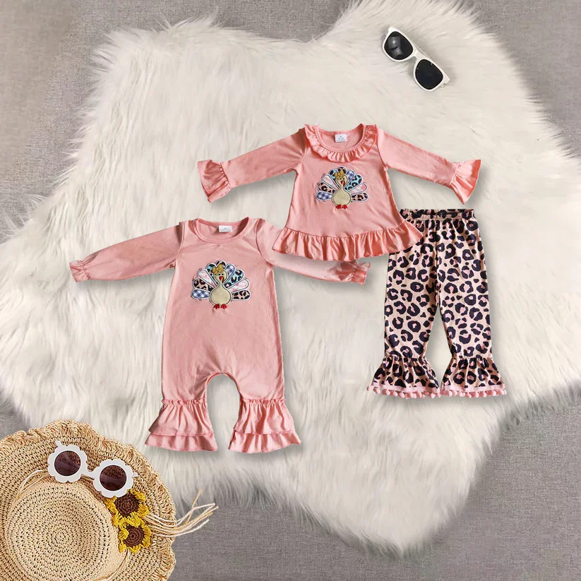 

Готовая к отправке одежда для сестры, детская одежда на День Благодарения, высококачественная одежда из Турции, оптовая продажа