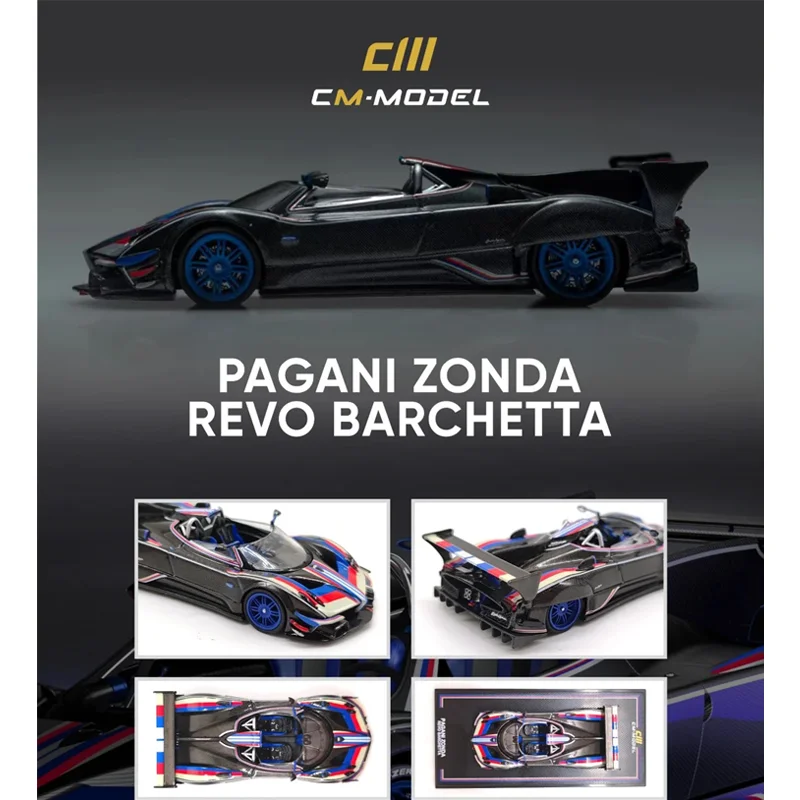

CMModel 1:64 Pagani Zonda Revo Barchetta Alloy Die Cast Car Model Collection Ornament Gift