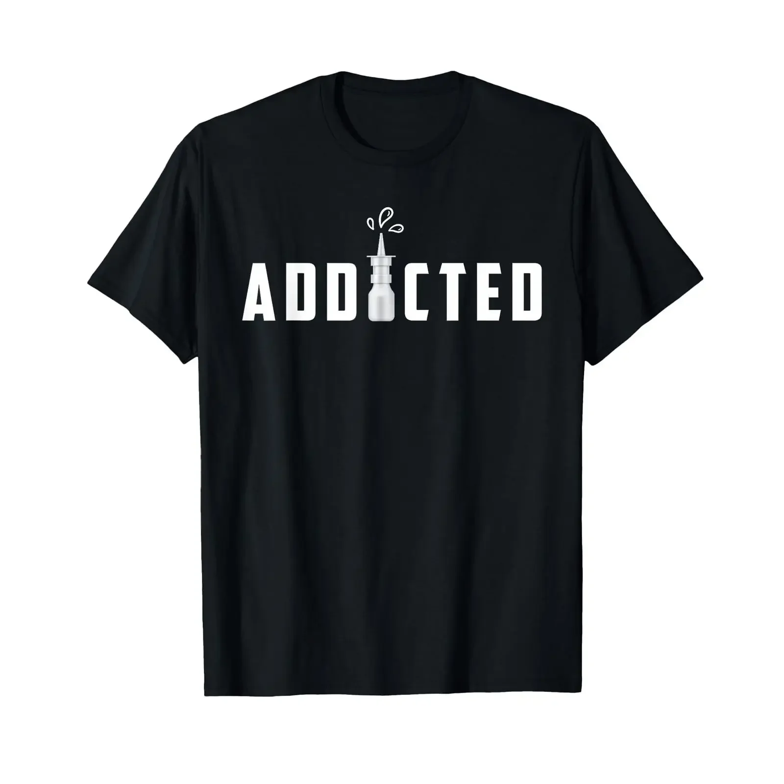 Funny Nose Spray Saying Allergy Sufferers Men's Flu Sniffle T Shirt black vintage Washed Stretched graphic Soft