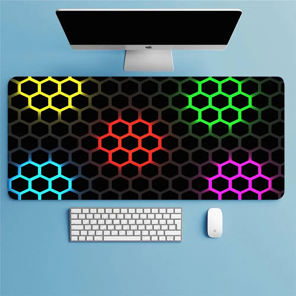 

Anime Hexagonal Honeycomb Geometric Mouse Large Gaming Mouse Pad For Office Carpet Pad Mouse PC Accessories Laptop Computer Japan Anime Pad Custom Made PC