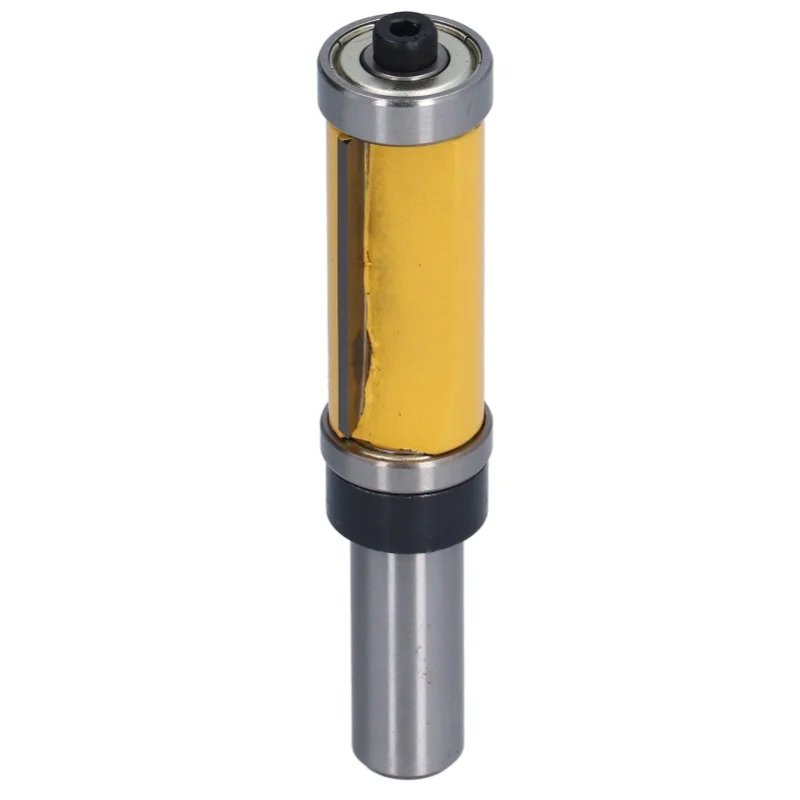 

1/2in Shank Flush Trim Bit Double Bearings Straight Milling Cutter CNC Slotting Trimming Bits