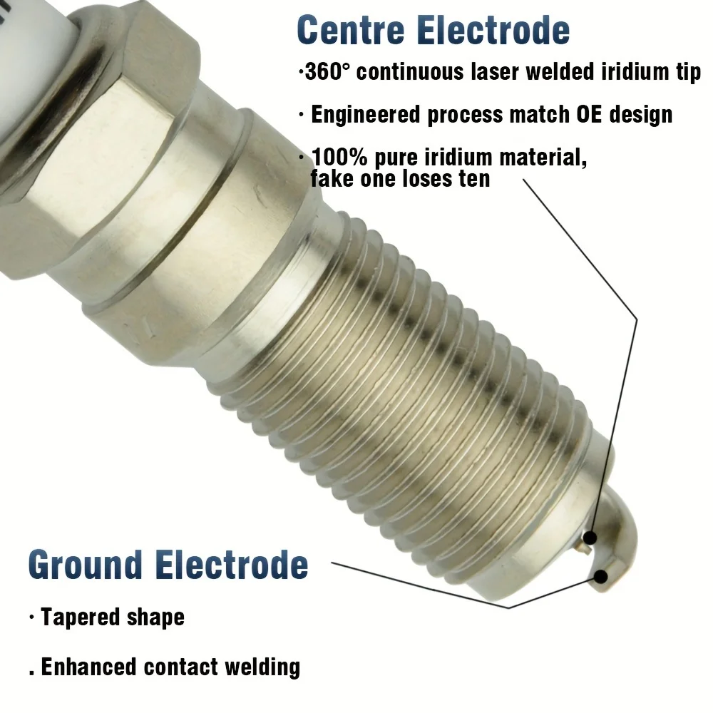 6 шт./набор настоящий иридий 41-109 12622561 Свеча зажигания для GMC для Cadillac для Buick