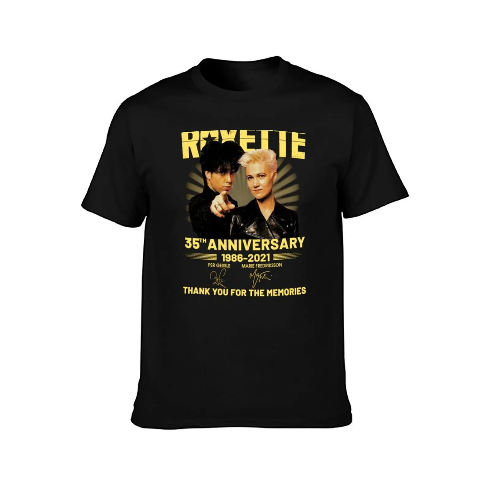 Roxette 35. Jahrestag 1986-2021 T-Shirt Sports Basic Short Sleeve T-Shirt