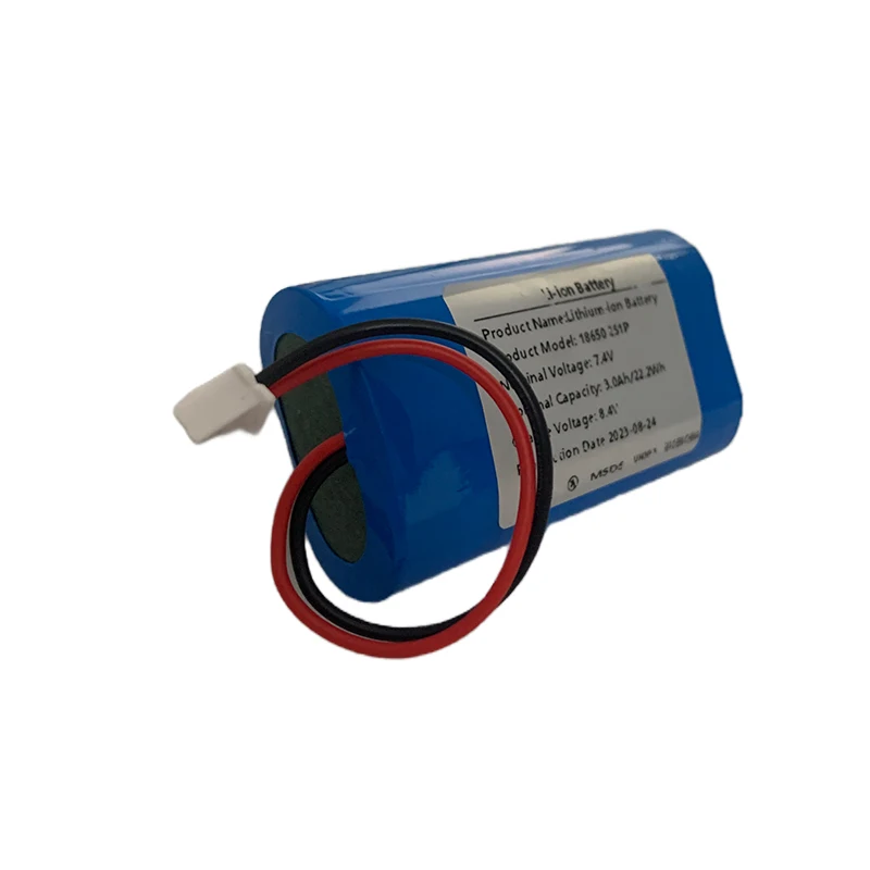 Batteria al litio ricaricabile 2 s1p 18650 3000mAh 7.4V