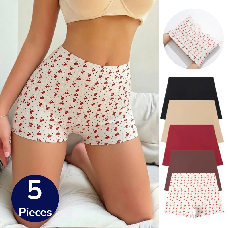 

Женские трусы WarmSteps, 5 шт., с высокой талией, утягивающие живот, боксеры, корректирующее белье, сексуальное нижнее белье, дышащие, удобные шортики, хит продаж