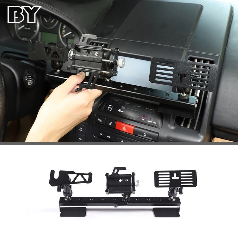 Center Console Mobile Phone Bracket Mount Radio Walkie Talkie Bracket For Land Rover Freelander 2 2007-2012 Car Accessories