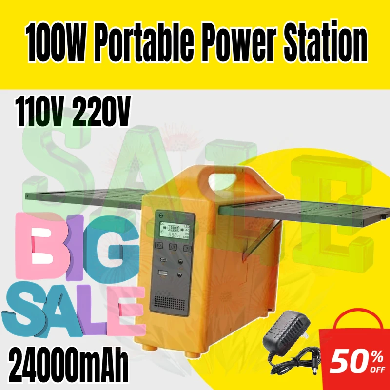 110V 220V Solar Generator Mobile Power Station With Solar Panel Power Bank