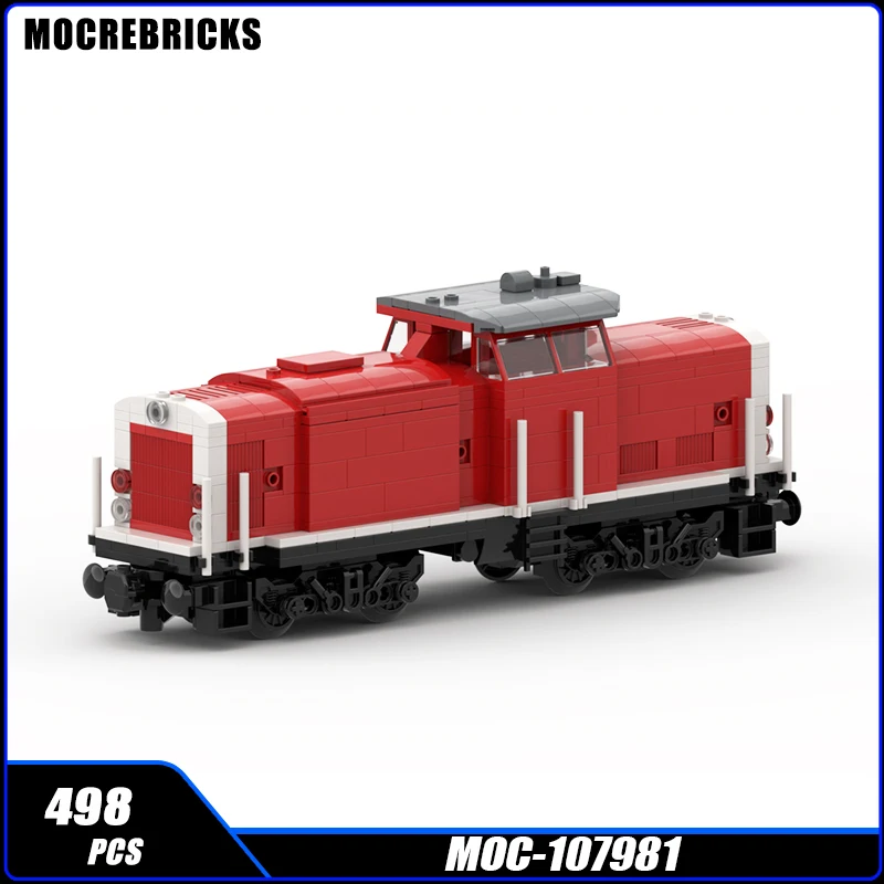 City Diesel Transport Vehicle Series MOC-107981 Freight Passenger Train Building Block Model Technology Assembly Bricks Toy Gift