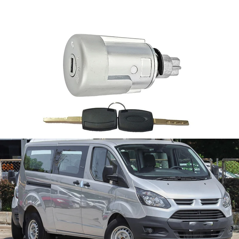 1Set Car Ignition Custom Barrel Lock & 2 Keys For Ford Transit MK8 2014-2019 1926227 Ignition Barrel Switch Car Accessories