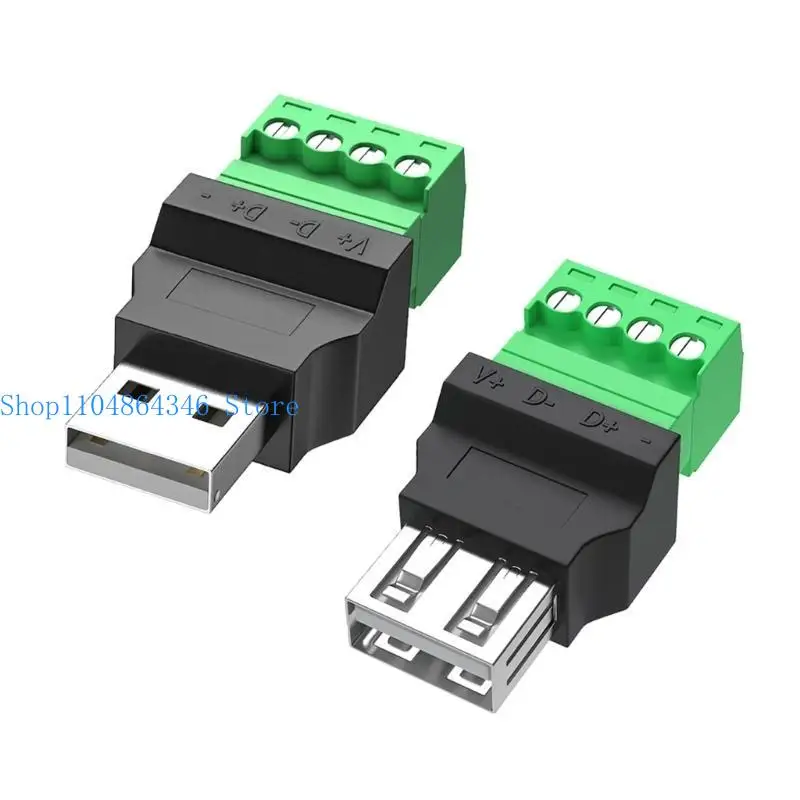 652F USB 2.0 Turn 4 Pin Connection Adapter Plug For Efficient Device Charging And Syncing Data Cable Connection