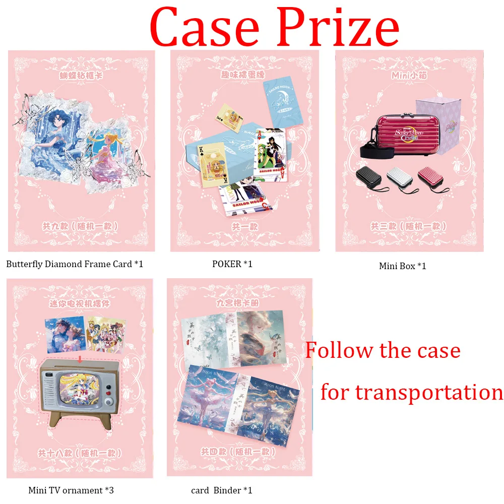 Wholesale Moon Night Sailor Moon Collection Cards Mistery Boxes Board Games Toys Birthday Gifts for Boys and Girls