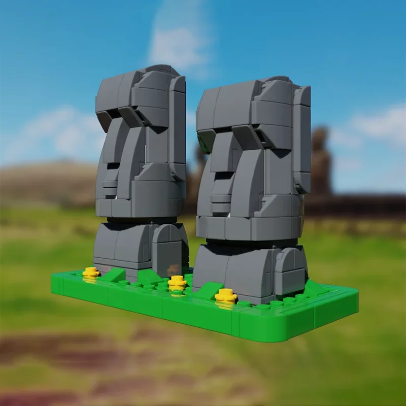 

322 шт. Моай (статуи остров Пасхи) строительные блоки MOC строительная игрушка развивает детскую способность творчества DIY подарок на день рождения