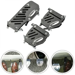 3 pieces of automotive accelerator pedal, brake clutch, anti slip aluminum alloy pedal set, general automotive pedal accessories