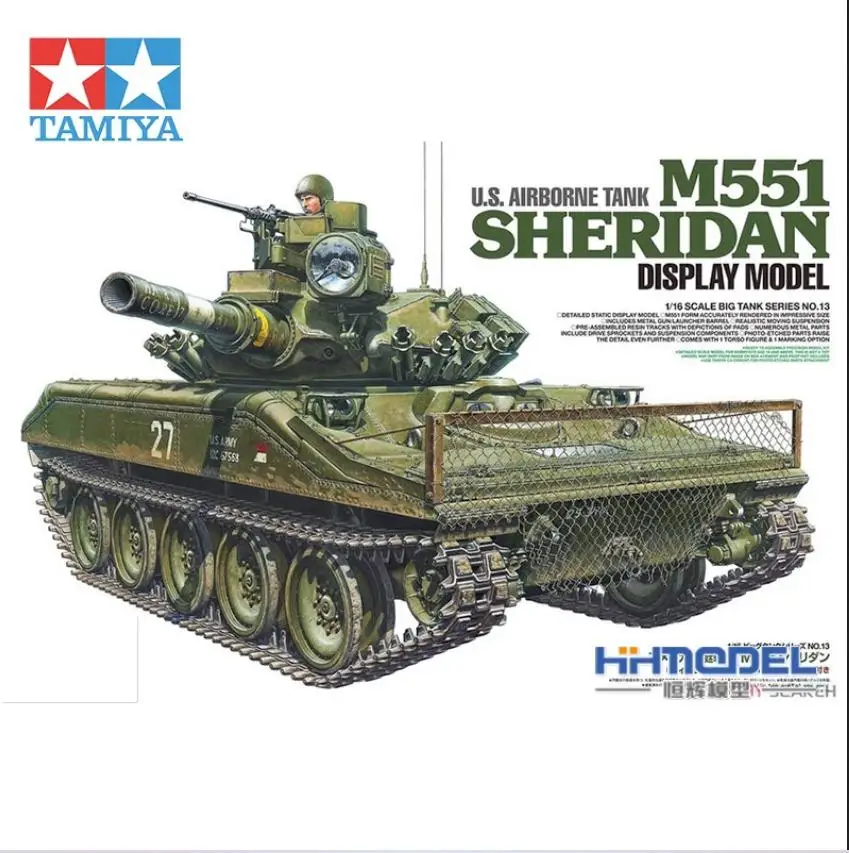 Tamiya 36213 scala 1/16 US M551 Sheridan (solo Display) (modello in plastica)