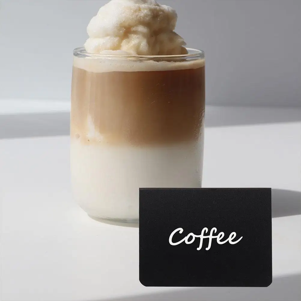 12 Pcs Blackboard Price Tag Mini Chalkboards Rewritable 120x80mm Matte Tabletop Memo Kitchen Food Labels Buffet Display Signs