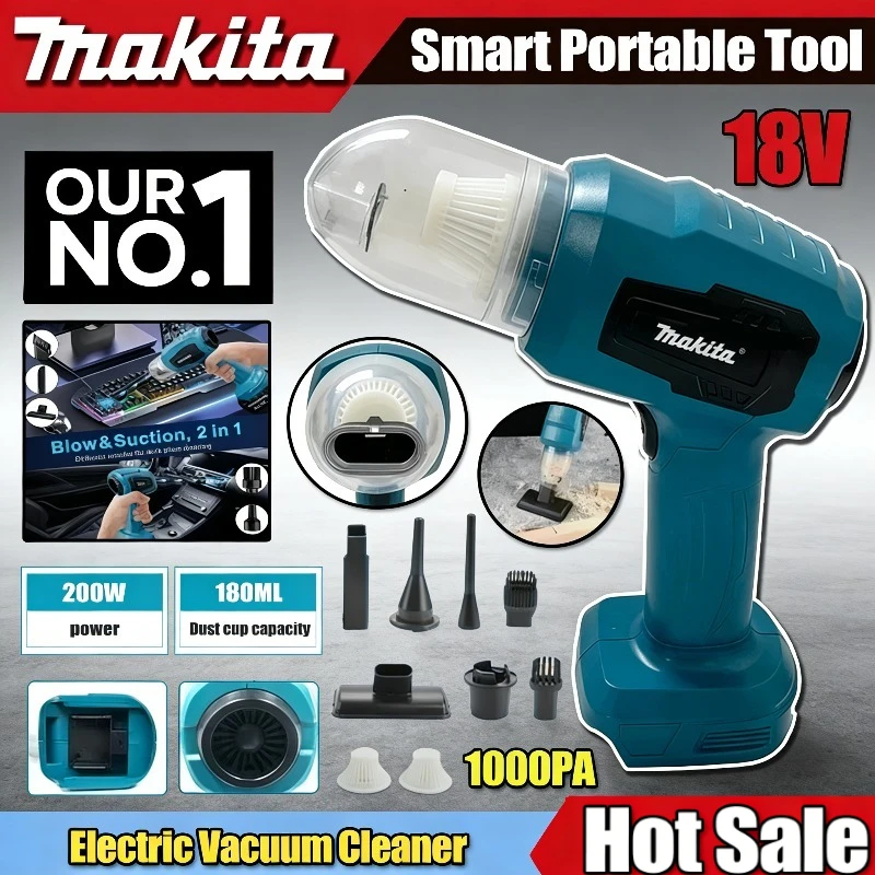 マキタミニカー掃除機多機能ハンドヘルド充電式電動工具集塵ツール18v-20vバッテリー対応