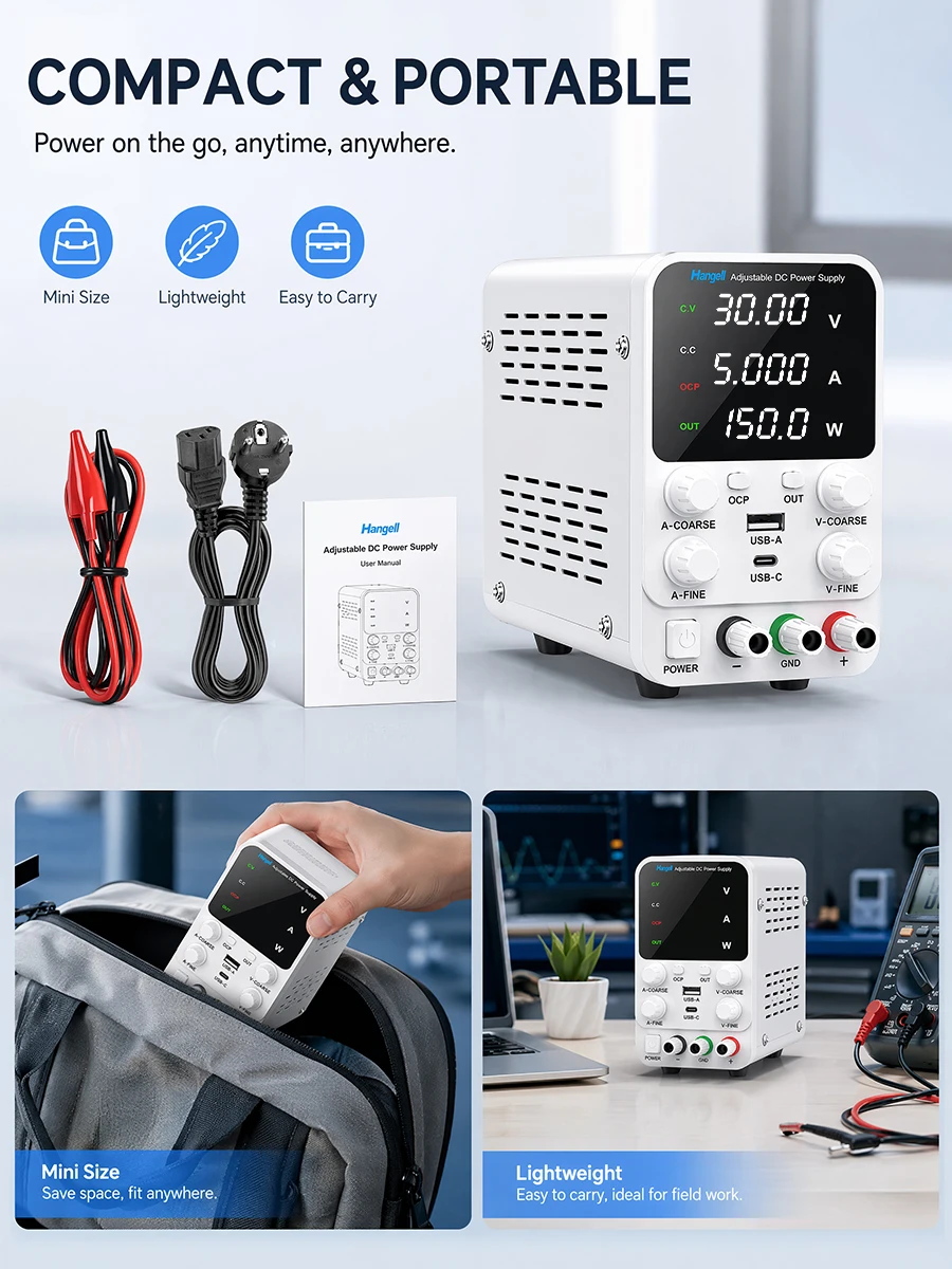 DC Laboratory Power Supply Adjustable Bench Lab Power Supply 30V10A 60V5A 120V3A Variable Voltage Current Stabilizer Regulator - view 6