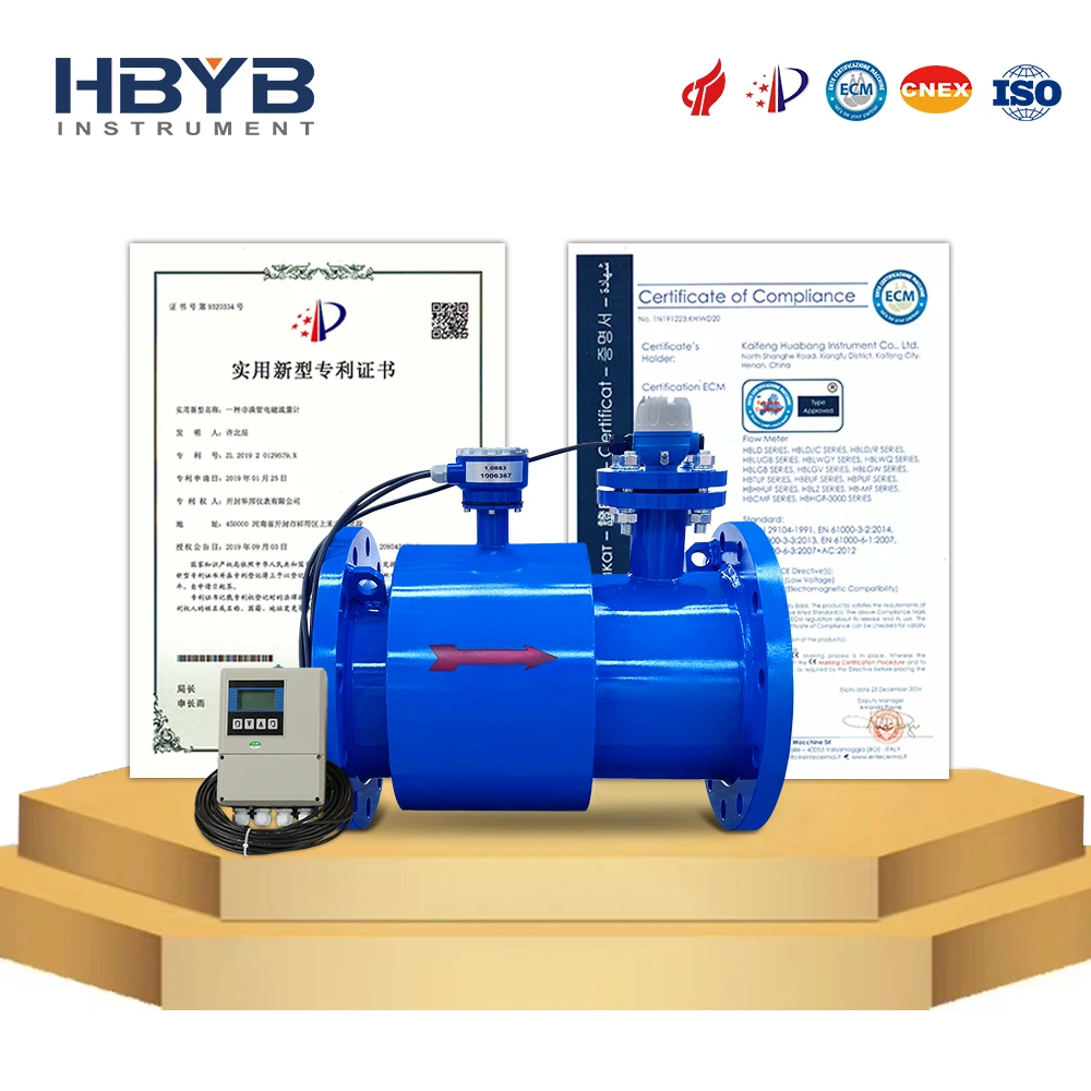 Stable Measuring Tap Water Agricultural Irrigation Water Urban Drainage Electromagnetic Flowmeter for Partially Filled Pipes