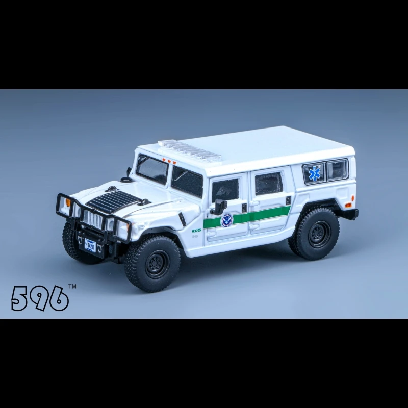 596 Model 1:64 Hummer H1 police car Diecast Model Car Kids Toys Gift