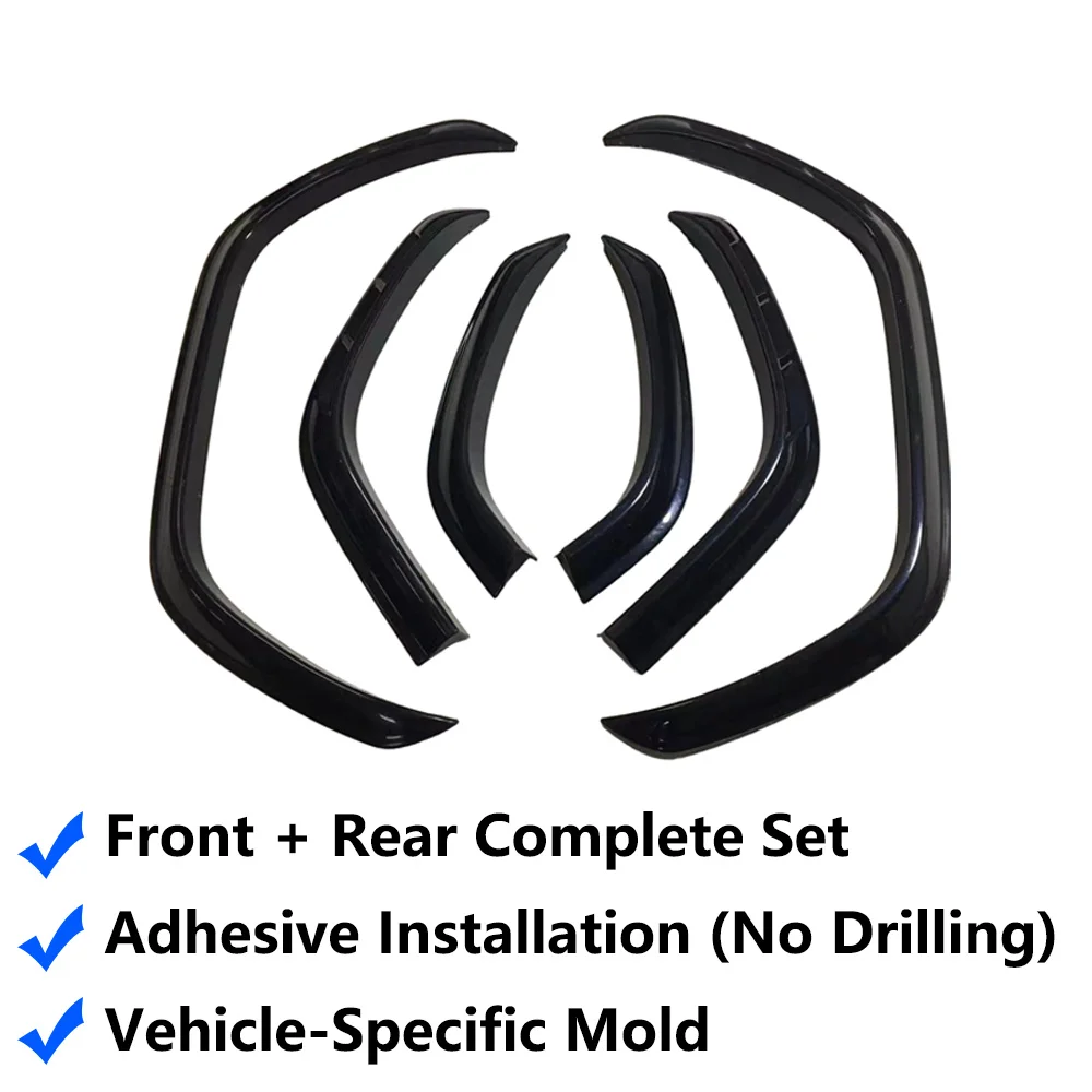 Car Accessories Mudguard Fender Flares Kit for Toyota Land Cruiser 300 Series LC300 2021-2024 Mudflap Wheel Arch Extensions