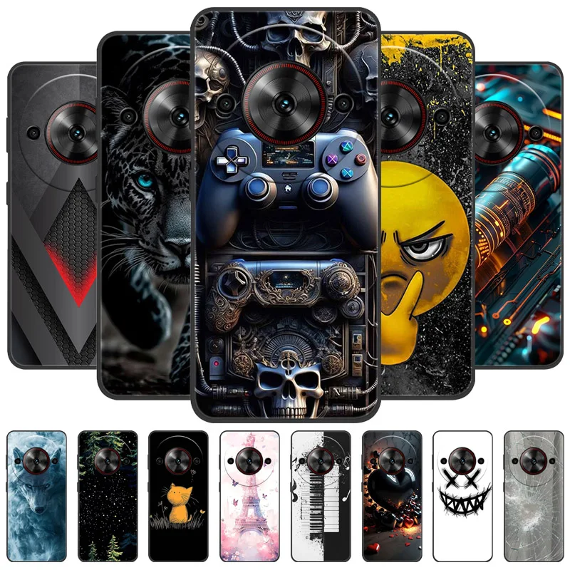 Phone Case For ZTE Blade A75 5G Z2357N Cool Painted Soft Silicone TPU Protect Cover For Nubia Focus 5G Z2455 Shockproof Funda