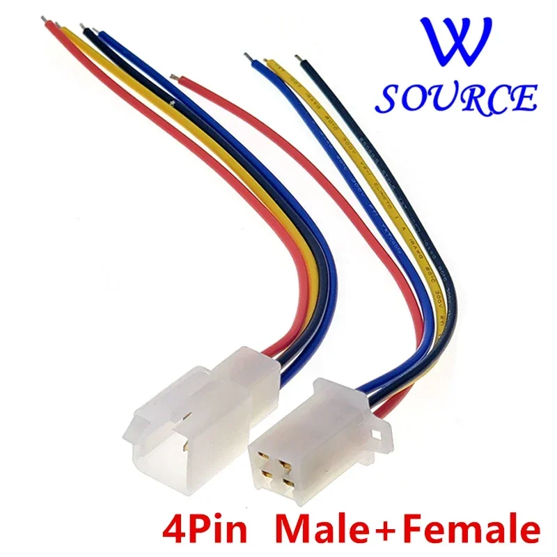 2.8MM 2/3/4/6/9 Pin Way Electrical Wire Connector Plug Set Auto Connectors with Cable total 18AWG Length 15CM Male Female Cable