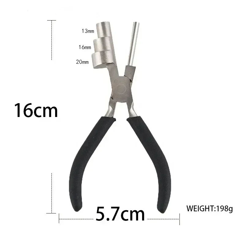 

Pliers Big Head Three Section Flat Mouth Round Mouth Pliers Mini Jewelry DIY Winding Shape Pliers Hand Tools