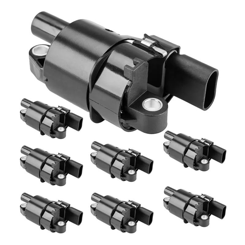 

For Silverado 1500 Tahoe 4.8/5.3/6.0L 8 PCS Round Ignition Coils For GMC Buick