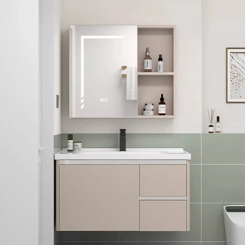 Vanity Mirror Smart Light Bathroom Cabinets Locker Sanitation Home Furniture Shower Bathroom Cabinets Luxury Miroir De Salle