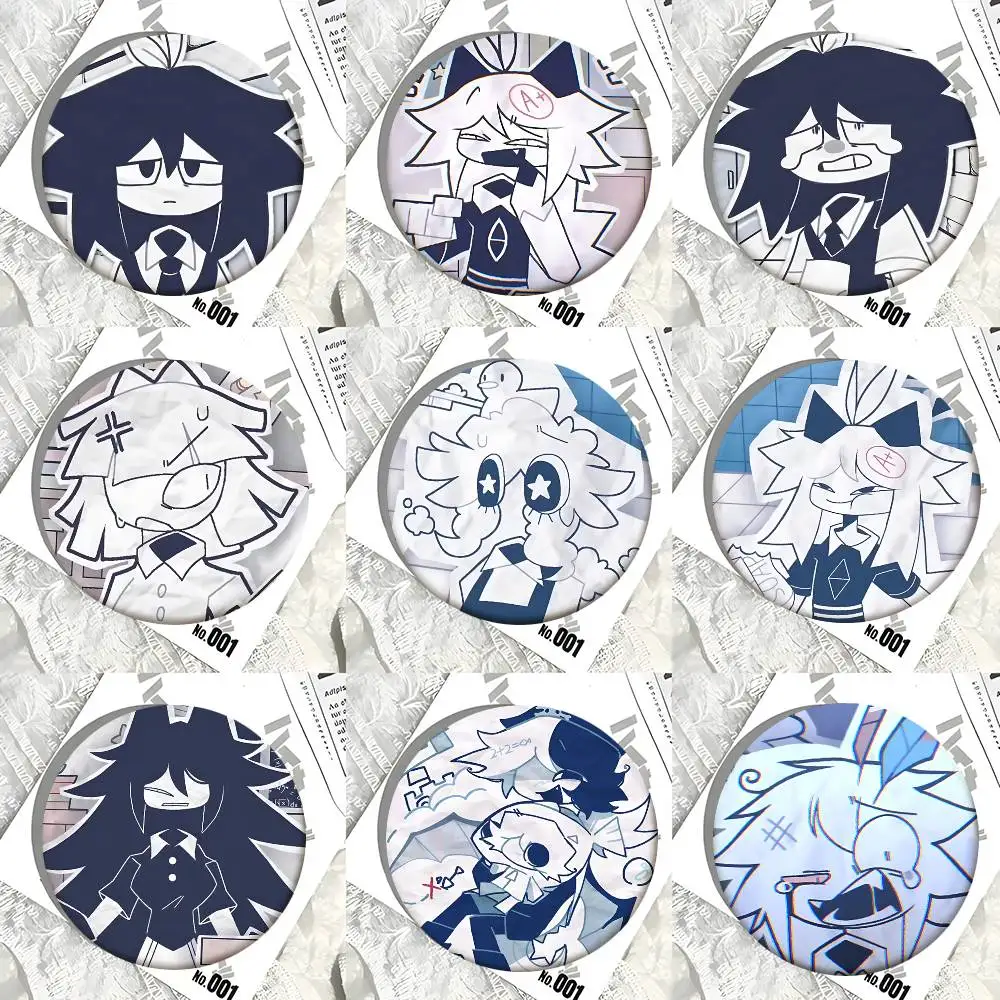 Fundamental Paper Education Round badge creative brooch clothing backpack Accessories lapel pin
