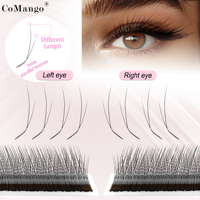 CoMango Brown 2D Y(1D YY) Eyelash Extension Black Fox Y Lashes False Lash C/D/LC Premade Fans Soft Light Natural Eyelash Makeup