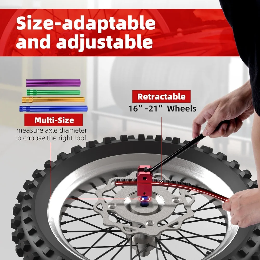

16 To 21 Inch Support Adjustable Tire Tool Off-Road Adventures Quick Tire Changes Retractable Mechanism For Off-Road Motorcycles