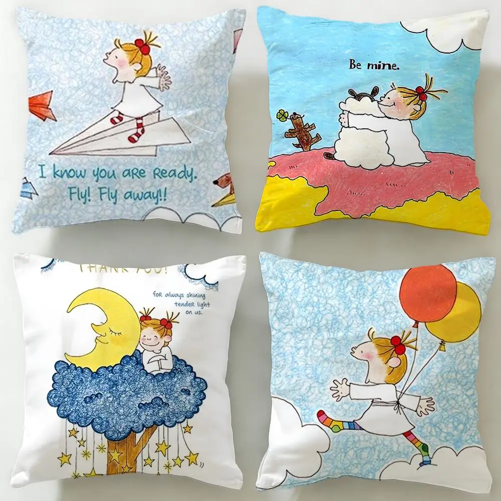 

cartoon Coco and Wondrous Gang Cushion Cover Soft & Easy-Wash Pillow Case – Versatile for Couch, Bed, Travel and Office