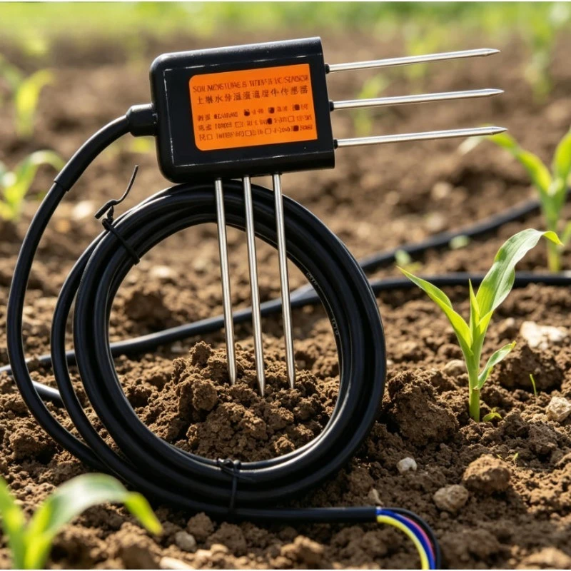 8 in 1 Integrated Soil Sensor Detects Moisture Temperature EC Salinity PH Agricultural RS485 Soil Analyzer Probe Meter