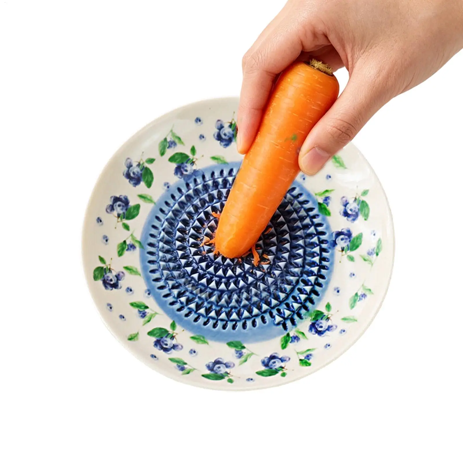 Ceramic Grater Garlic Grater Plate Handmade Ginger Grater Cheese and Vegetable Mincing Bowl Garlic Hand Grating Plate