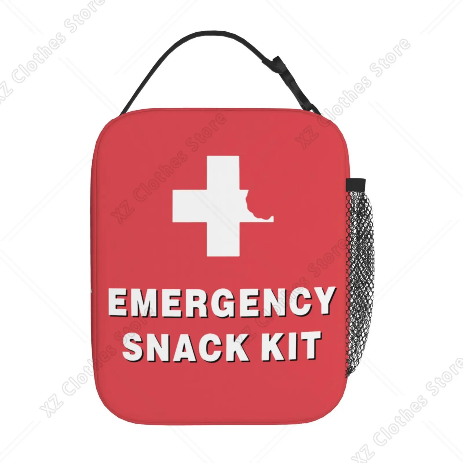 Funny Hangry First Aid Insulated Lunch Box-Emergency Snack Kit Portable Lunch Bag Reusable Lunch Tote for Women Men & Kids Gift