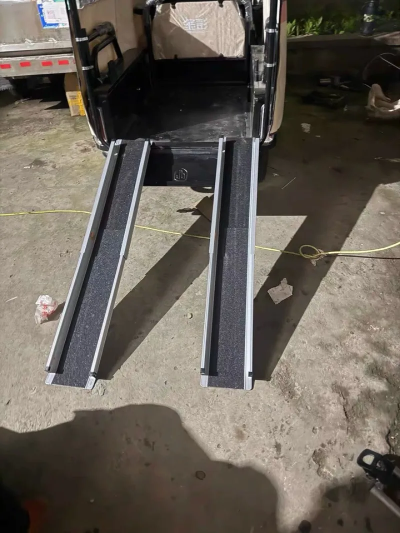 For Retractable Barrier Free Wheelchair Ramp Portable Climbing Board For Home Vehicle Access