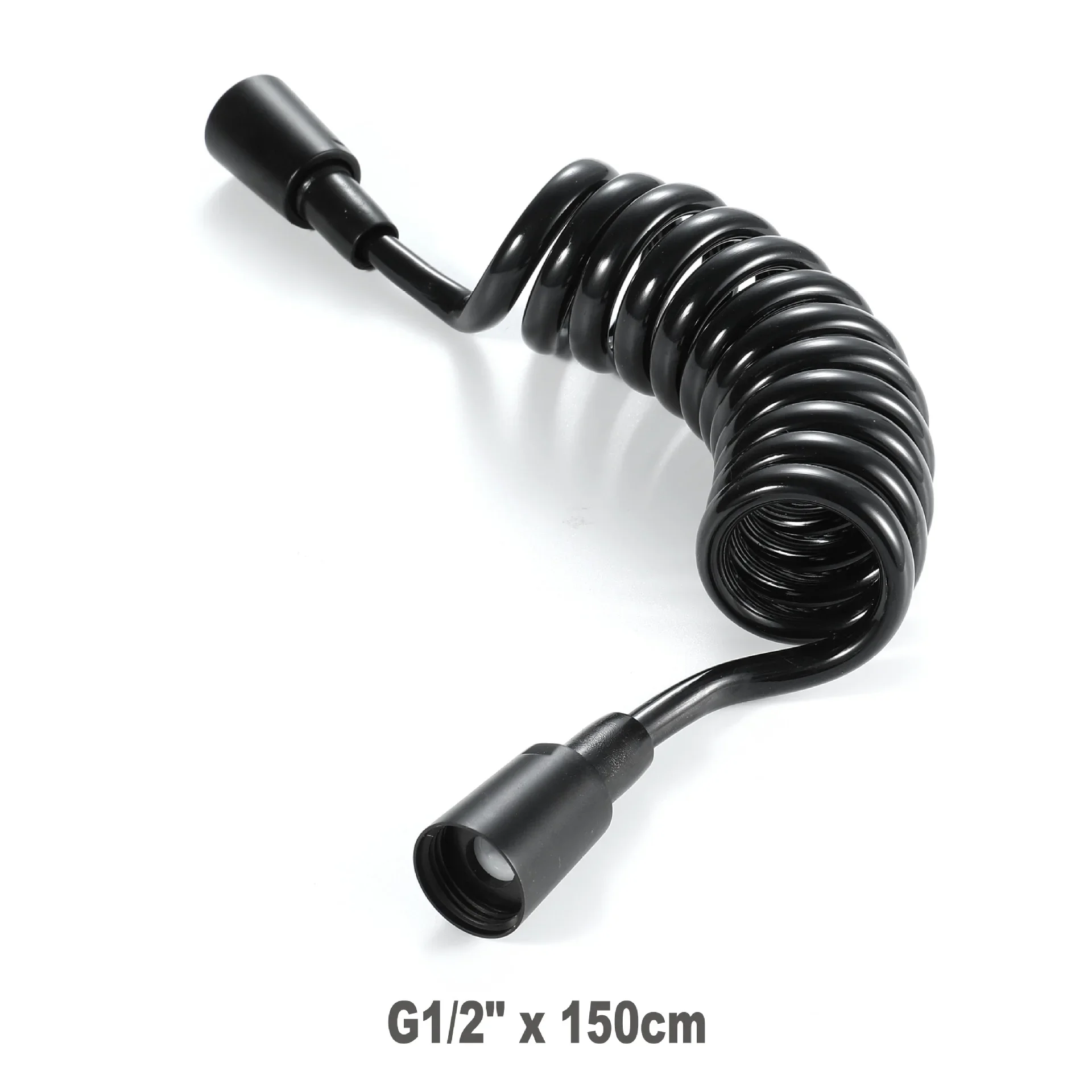 

2M Black Spring Flexible Shower Hose for Water Plumbing Toilet Bidet Sprayer Gun Telephone Line bathroom Accessories