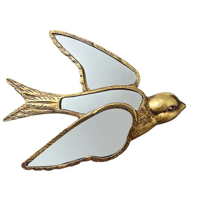 Aqumotic Resin Mirror Decoration Swallow Dragonfly Butterfly Hanging Decorative Paintings and Wall Decorations
