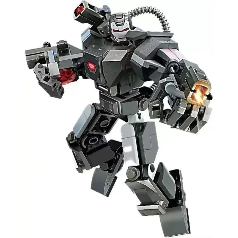 Heiße Superhelden-Actionfiguren-Bausteine: Spiderman Miles, Iron Man, War Machine – MOC-Bausatz-Modell für Kinder