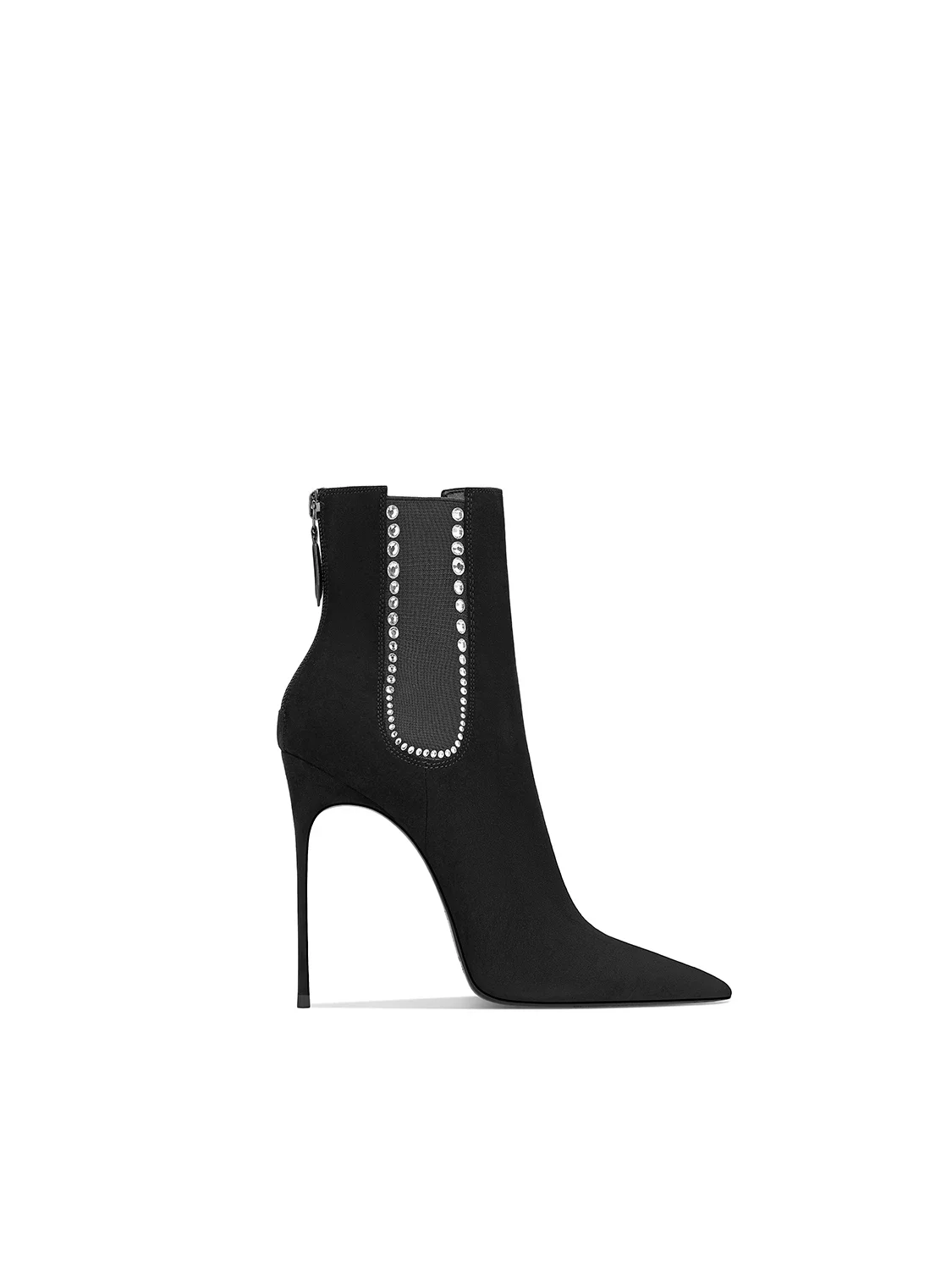 2025 Autumn New Women's Pointy Stiletto Single Boots Black Fashion Ankle Boots Gift