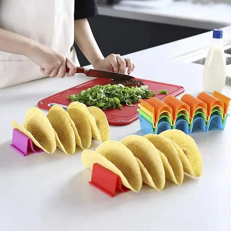 U Type Mexican Roll Rack Taco Holder Wave Shape Tray Holder Taco Cake Pancake Rack Cake Racks for Cafes Creative Pancake Shelf