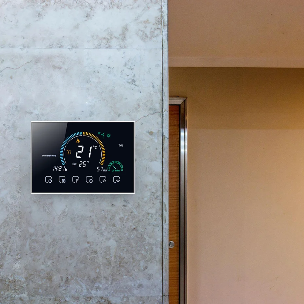 

1Set Smart Thermostat Home Intelligent Temperature Controller Digital Display Touch Screen Heating Control 86mm 60mm Compatible