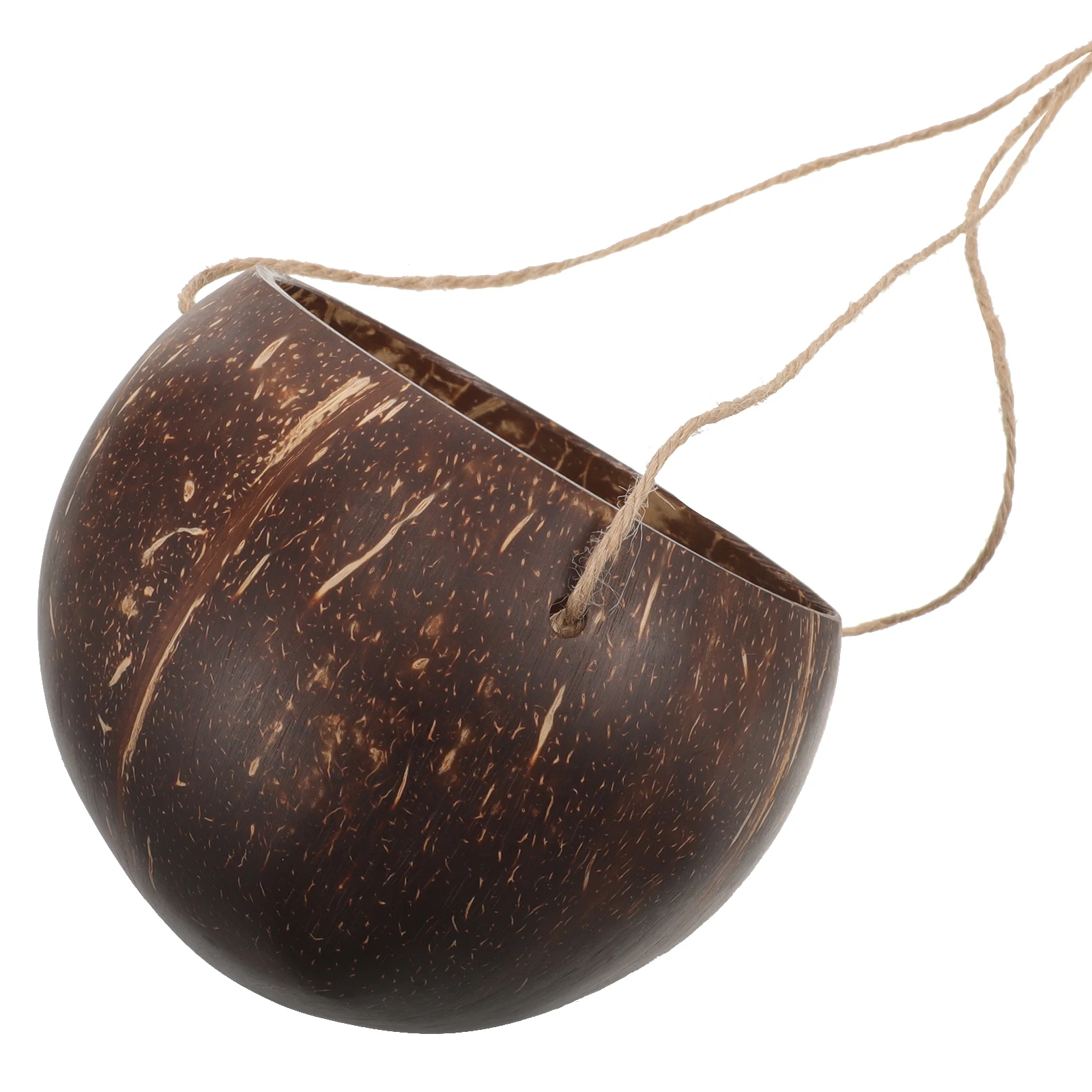 

Coconut Shell Flower Pot Waterproof Planter Hanging Basket Decor Balcony Decor Plant Basket Container