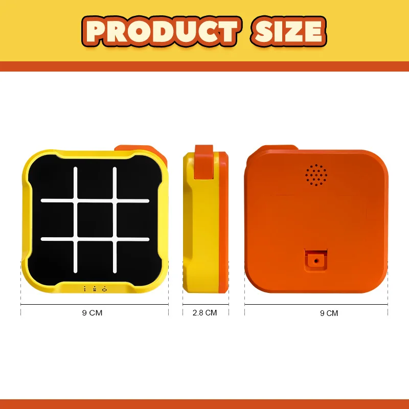 لعبة تيك تاك تو للأطفال ألعاب إلكترونية لعبة Noughts and Crosses تدريب الذاكرة ألعاب السفر المحمولة اللانهائية للأطفال والكبار