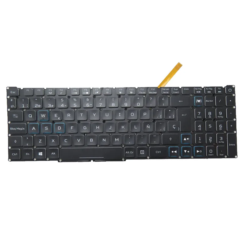 

Laptop Colourful Backlit Keyboard For ACER PH315-52 N18C3 English US Black New