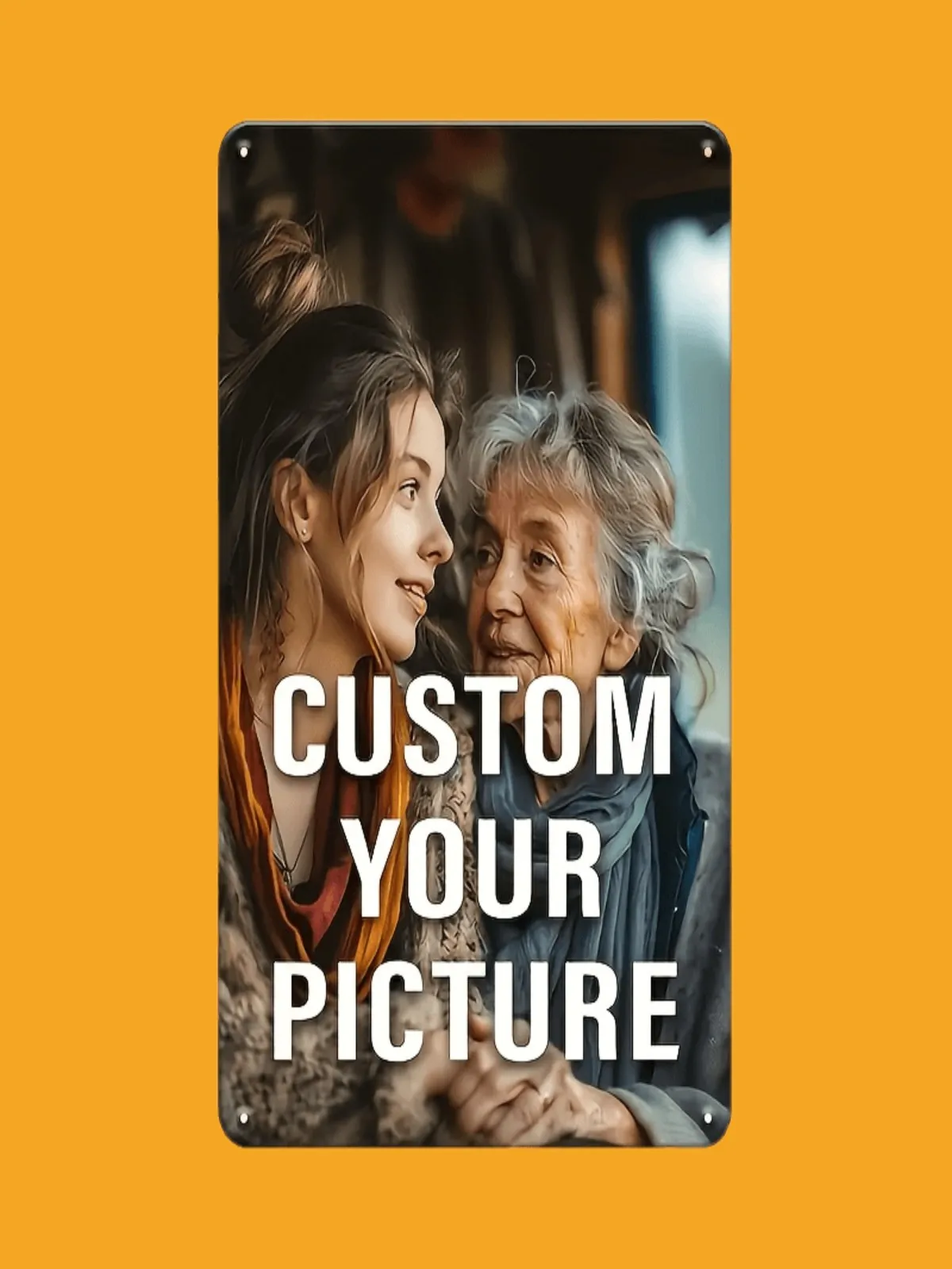 Panneau en aluminium imprimé en 2D avec photo personnalisée - Plaque murale personnalisée (8x12 pouces) pour la décoration de la maison, commémoration, cadeau ​