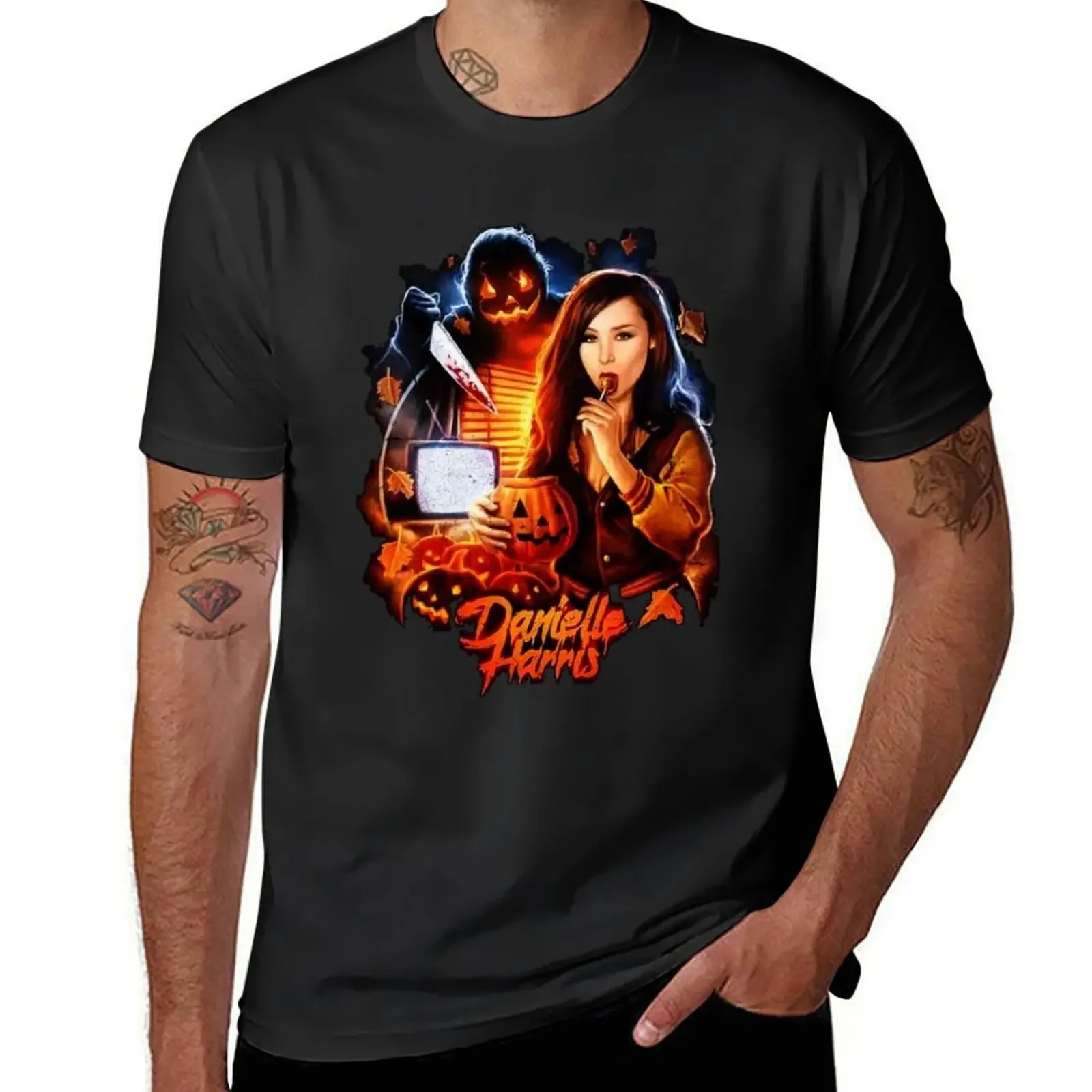 Danielle-Harris-Trick-Or-Treat- T-Shirt basketball graphic tees aesthetic clothes rapper graphic tees plus sizes clothes for men